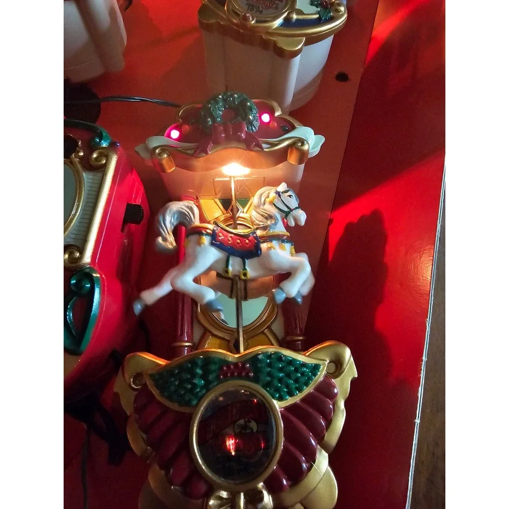 Mr Christmas Holiday Carousel Circa 1874 Animated Musical Ornaments Set Lighted